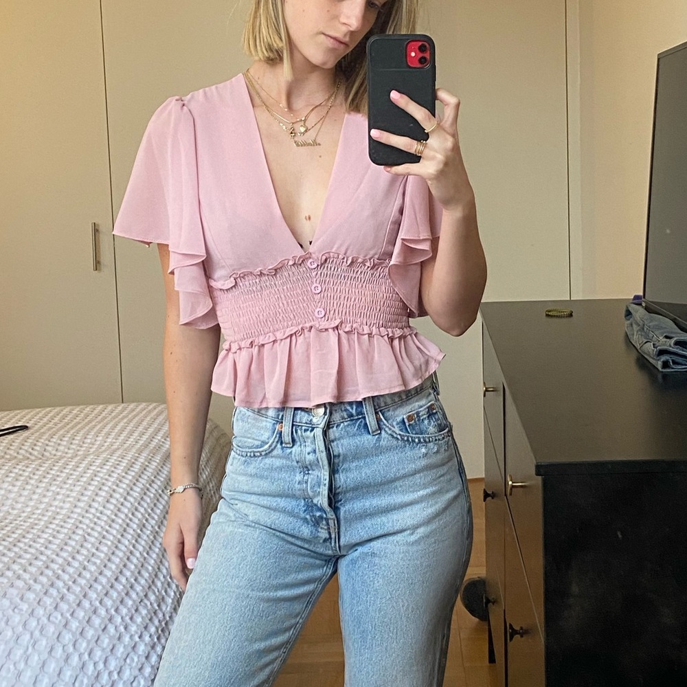 Blush Pink Blouse